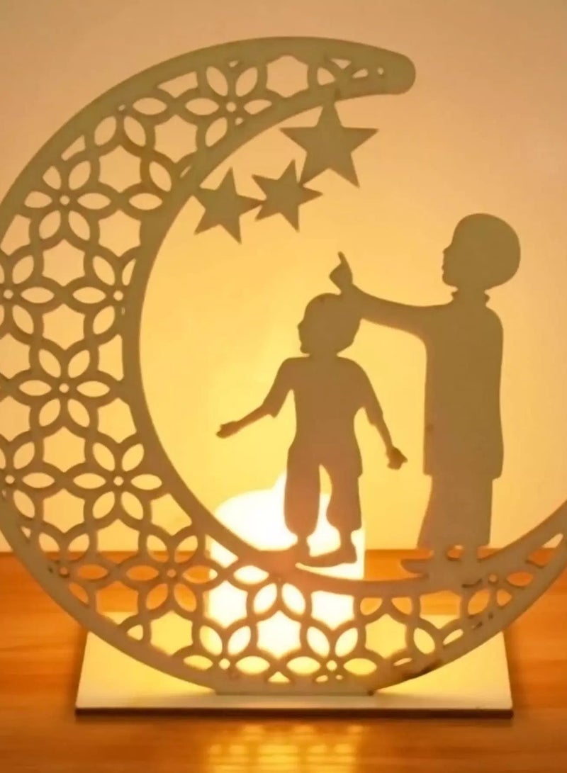 ماركة غير محددة ضوء رمضان على شكل قمر مجوف  - Image 5