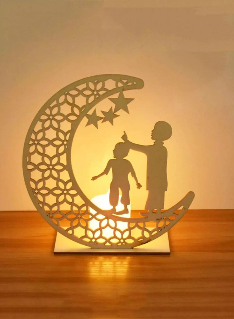 ماركة غير محددة ضوء رمضان على شكل قمر مجوف  - Image 2