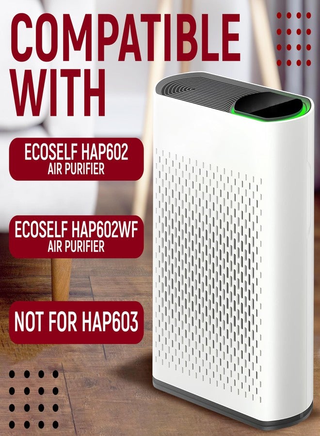 Granatan 2 Pack HAP602 Replacement Filters Compatible with ECOSELF HAP602/HAP602WF, 3-in-1 HEPA Filter for Air Purifier, High-Efficiency Home Use - Image 3