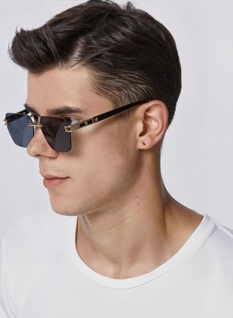 Gasin Custom Vintage Sunglasses for Men and Women | Unisex UV protection Square Retro Fashion Shades - Image 3