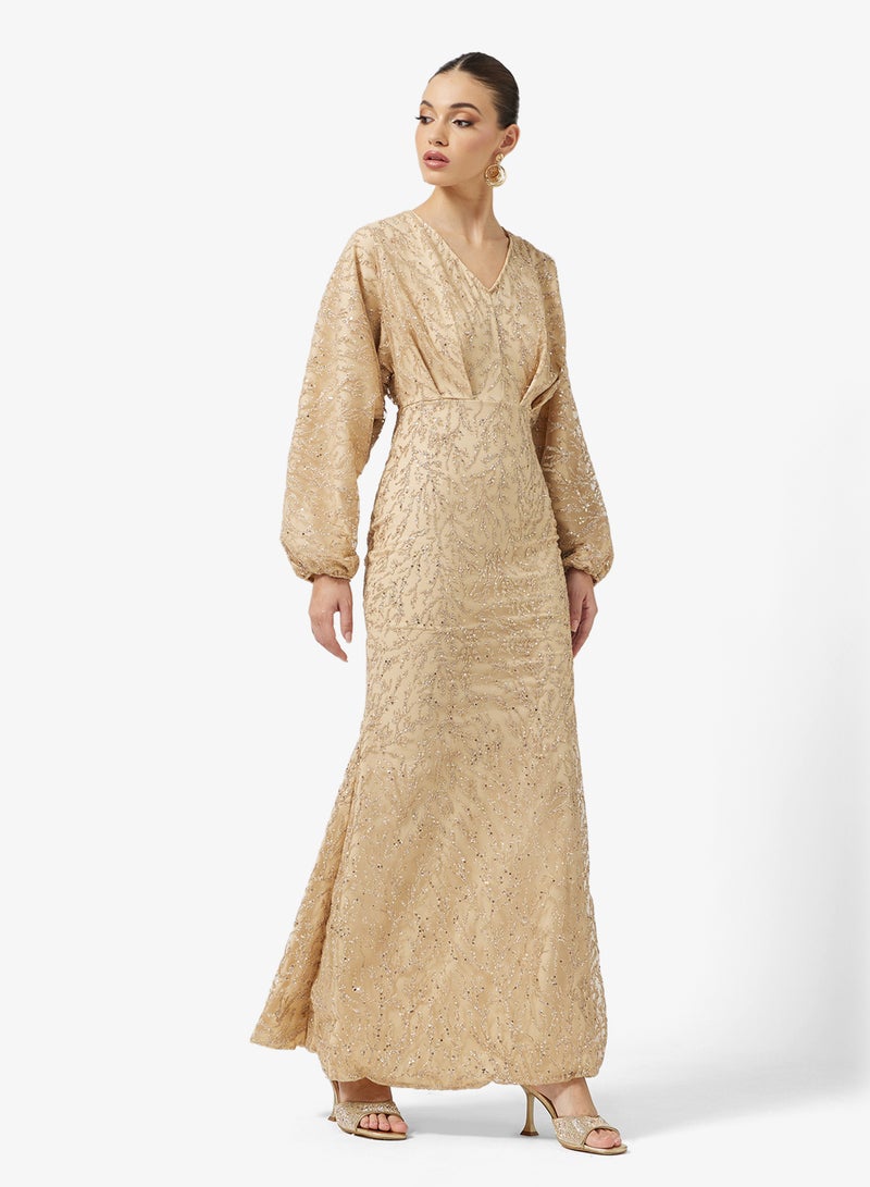 Khizana Shimmer Dress - Image 4