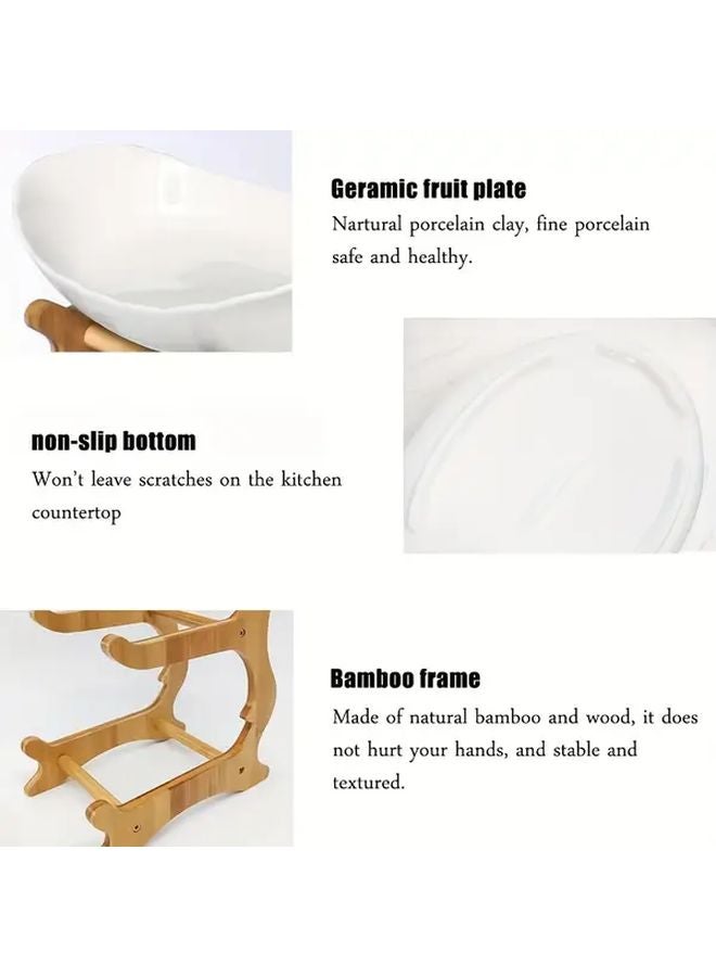 2 Pallets 2 Wooden Racks Kitchen Storage Tray Set Fruit Vegetable Snack Holder - Image 5