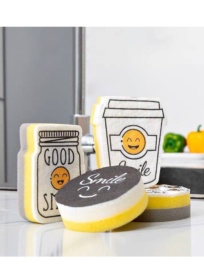 Loofah set Smile dishes, 4 shapes