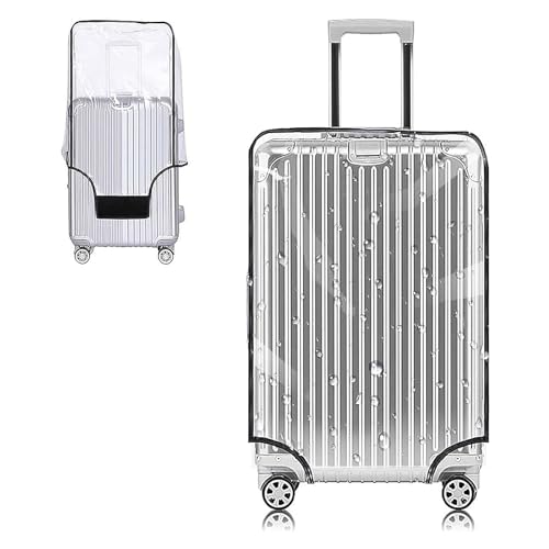 Yotako Clear PVC Suitcase Cover Protectors 30 Inch Luggage Cover Protectors for Wheeled Suitcase 30'' - Image 1