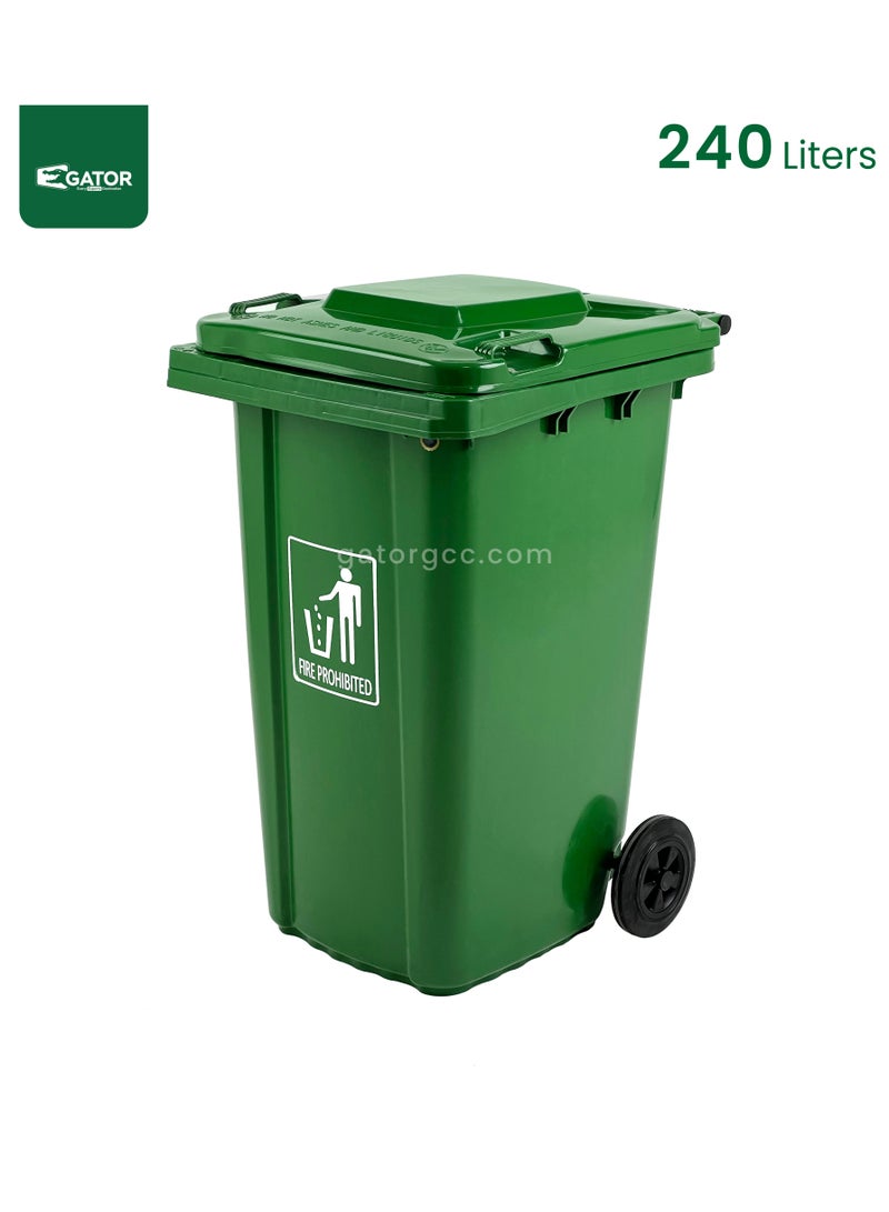 Gator Garbage can without Pedal 240L Green - Image 1