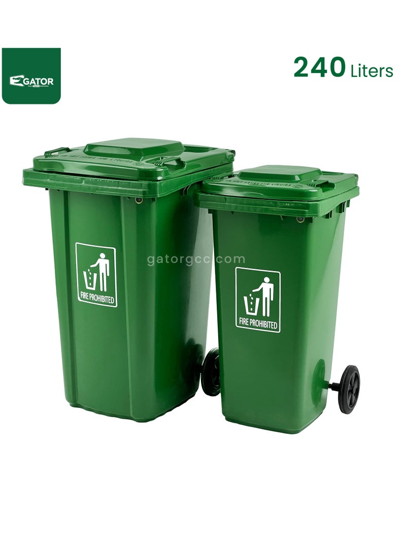 Gator Garbage can without Pedal 240L Green - Image 3