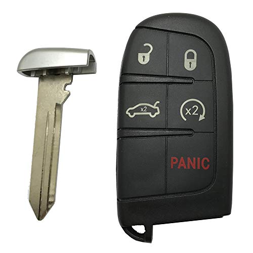 BTOZRF J-ACCES Key Fob Case Shell Fit for Jeep Grand Cherokee Dodge Challenger Charger Dart Durango Journey Chrysler 300 - Image 2