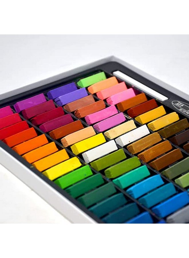Mungyo Non Toxic Square Chalk Soft Pastel 64 Pack Assorted Colors (B441R078 7003A) - Image 2