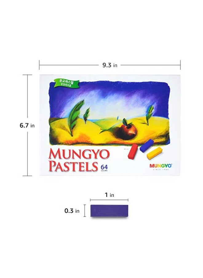 Mungyo Non Toxic Square Chalk Soft Pastel 64 Pack Assorted Colors (B441R078 7003A) - Image 5