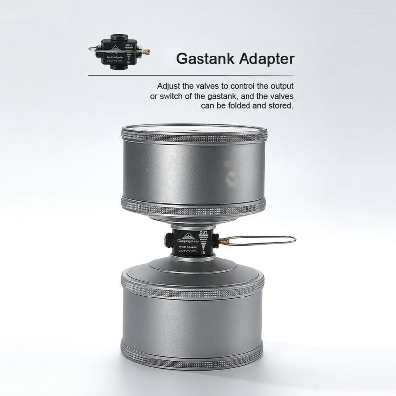 Gas Tank Adapter Brass Valve Adjustable Flow Tank Connector - Foldable Valve With Leak Proof Rubber Ring For Convenient Safer Use - Image 2