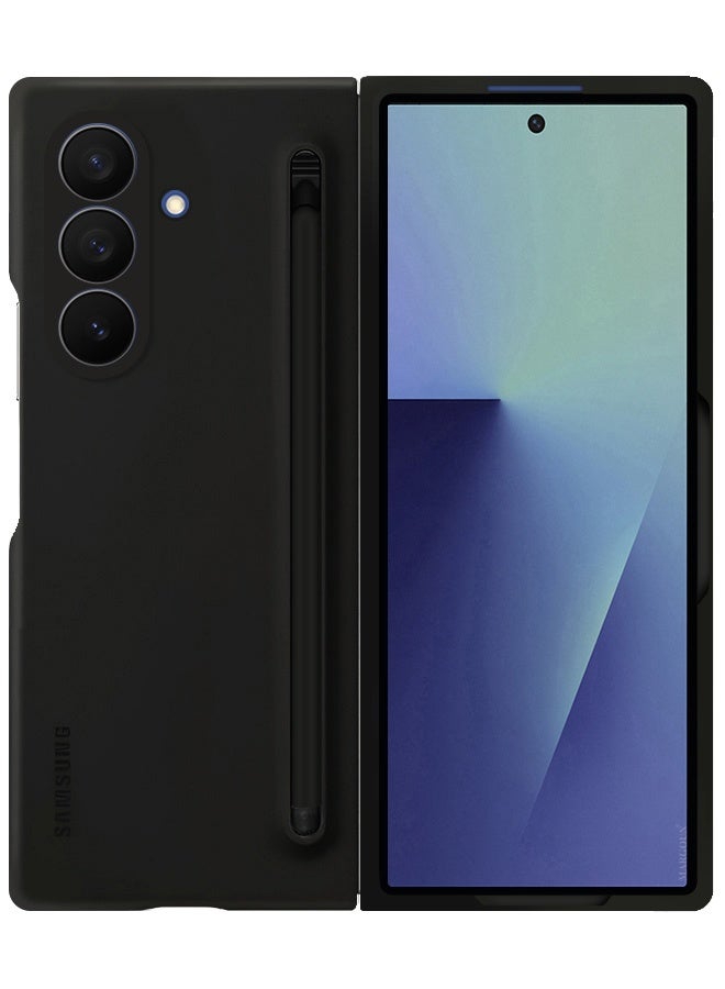 CATANES Case Cover and S Pen for Samsung Galaxy Z Fold 7, Slim Case with Built-in Compact S Pen, Holder and Storage Slot for Pen - Black - Image 5