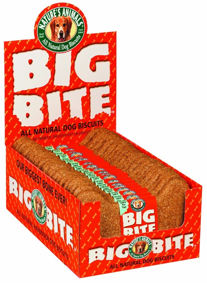 Nature`s Animals Inc. Big Bite Crunchy Peanut Butter Biscuits 8 Inch - 24 Count