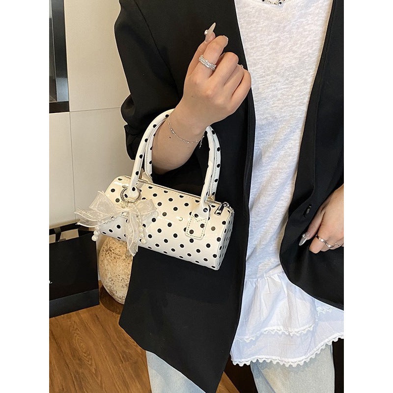 Women's Polka Dot PU Shoulder Bag - Image 2