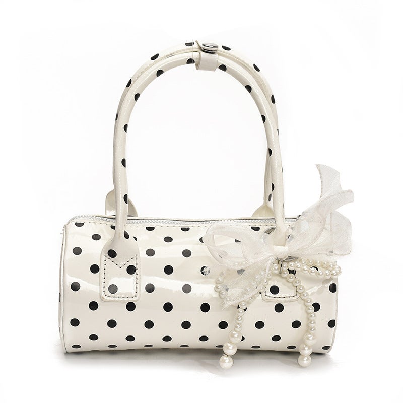 Women's Polka Dot PU Shoulder Bag - Image 5