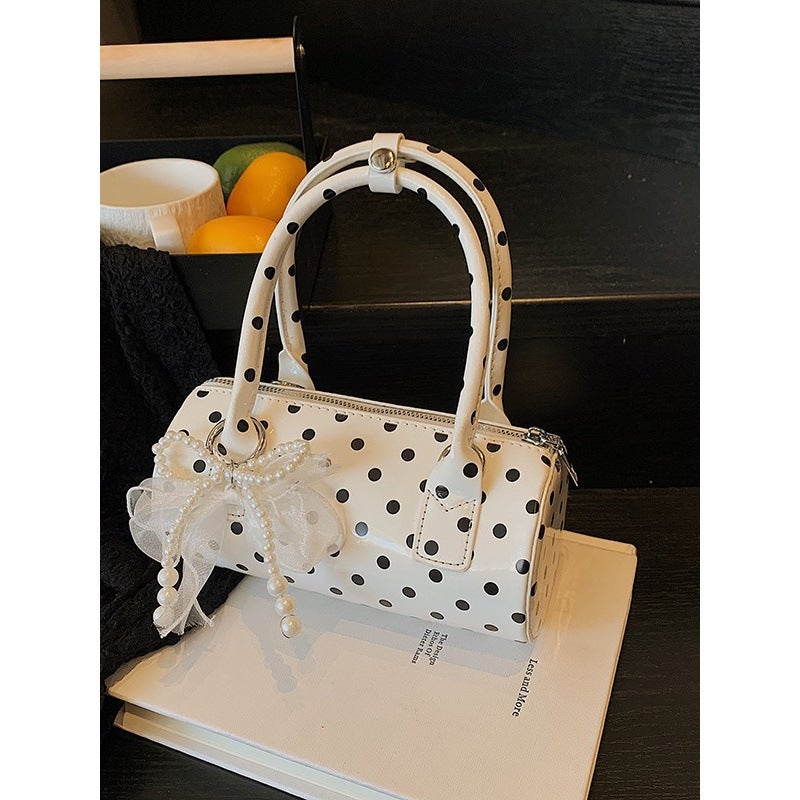 Women's Polka Dot PU Shoulder Bag - Image 4
