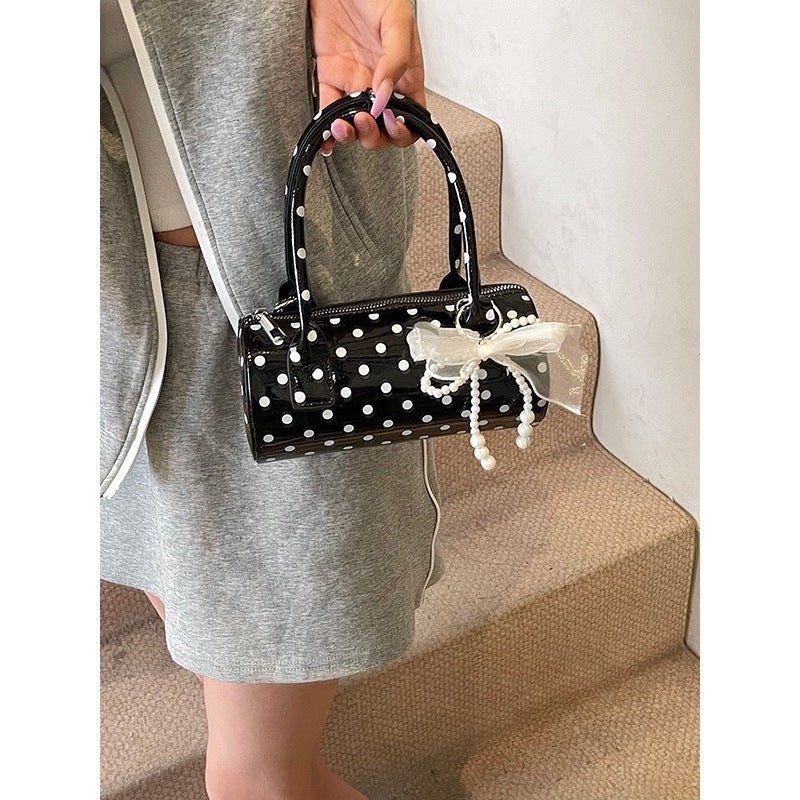 Women's Polka Dot PU Shoulder Bag - Image 3