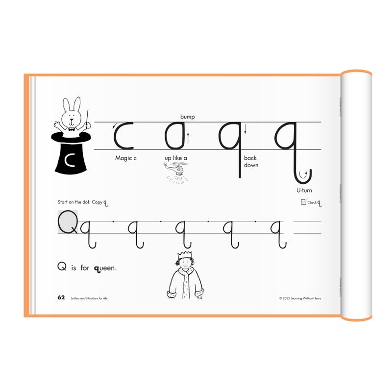 Learning Without Tears, Letters and Numbers for Me, Student Workbook, Age 5+, Kindergarten, Handwriting Practice, Writing Book, School & Home, Language Arts, Tutoring - Image 4