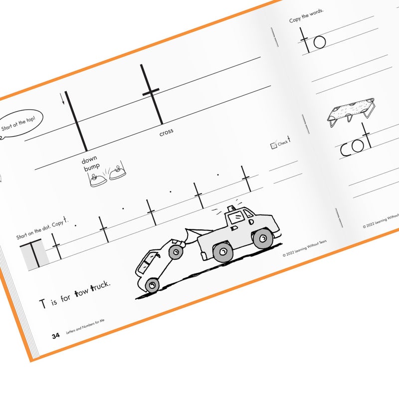 Learning Without Tears, Letters and Numbers for Me, Student Workbook, Age 5+, Kindergarten, Handwriting Practice, Writing Book, School & Home, Language Arts, Tutoring - Image 5