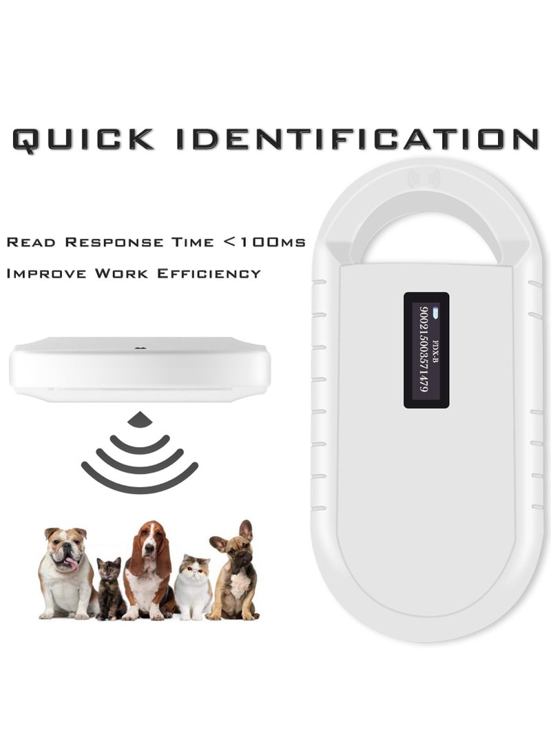 Smoostart Smoostart Microchip Scanner, 128 Records Data Storage Upload to PC Microchip Scanner Reader, Only Compatible with FDX-B/EMID Microchips  - Image 4