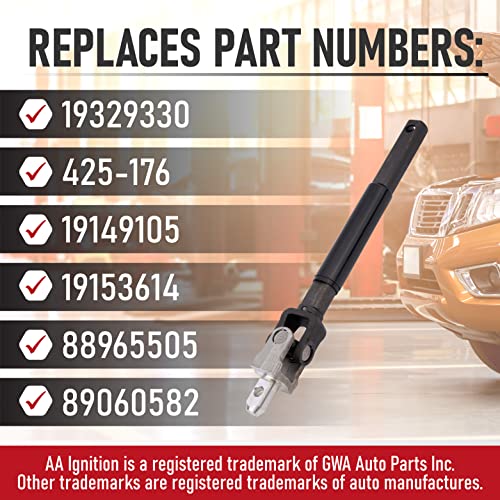 AA Ignition Replacement Steering Shaft - Compatible with Cadillac, Chevy, GMC, Hummer - 1999-2007 - Escalade, Avalanche 1500, Silverado 2500 HD Classic, Sierra 3500, Tahoe, Yukon, H2 - Replaces 19329330, 425-176 - Image 3