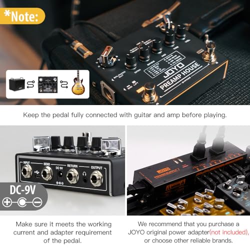 JOYO Cabinet Simulator Pedal Dual Channel with Clean and Distortion for Electric Guitar Effect (Preamp House R-15) - Image 3