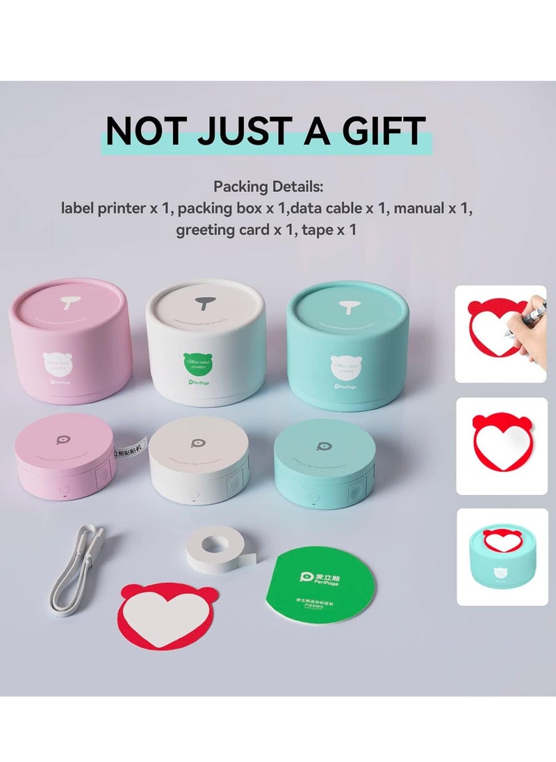 PeriPage - PeriPage L1 Labeler, Portable Bluetooth Label Printer, Small Smart Handheld Mini Labeler, Compatible with iOS and Android, with Tape, Ink Free, Rechargeable, Multiple Template Font Icons - Image 1
