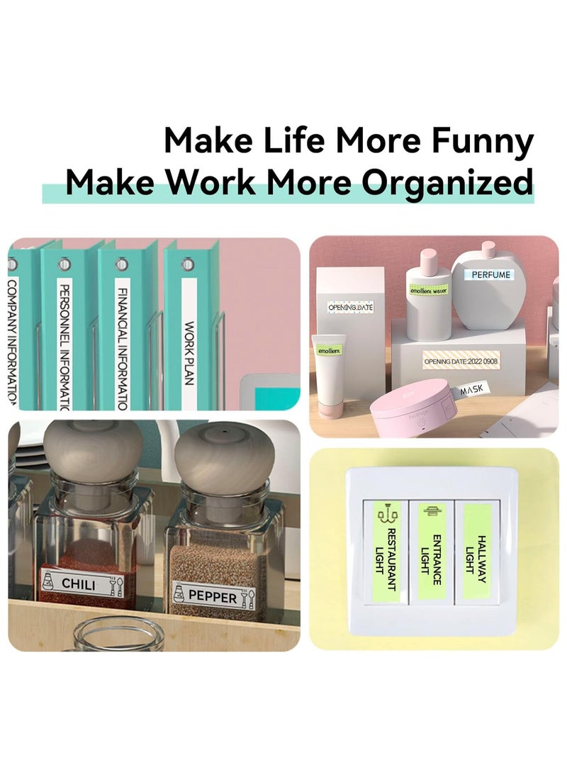 PeriPage - PeriPage L1 Labeler, Portable Bluetooth Label Printer, Small Smart Handheld Mini Labeler, Compatible with iOS and Android, with Tape, Ink Free, Rechargeable, Multiple Template Font Icons - Image 1