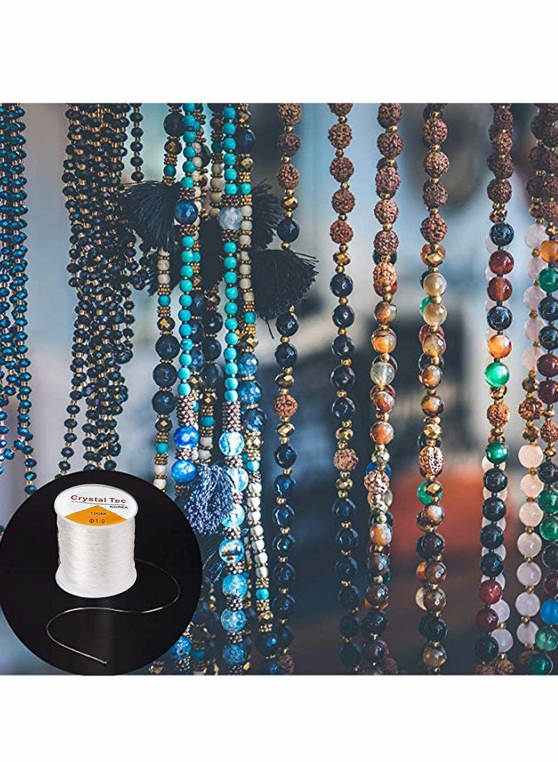 Barakah عبوة من 2 خيط مرن لصنع المجوهرات، 1.0 مم - Image 3