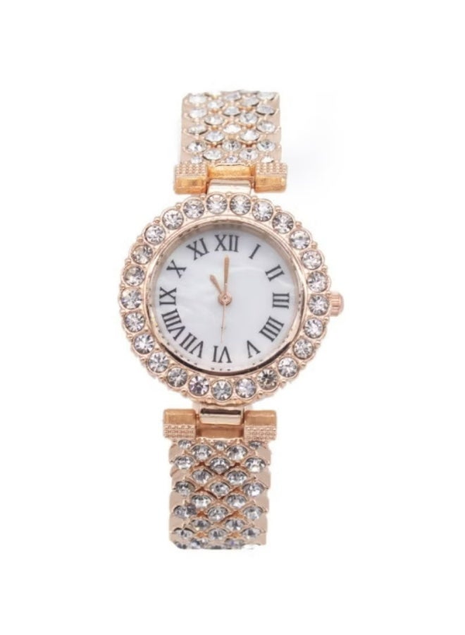 Ladies Wristwatch and Bracelet Set Exquisite and Fashionable Diamond Watch for Women - Image 5