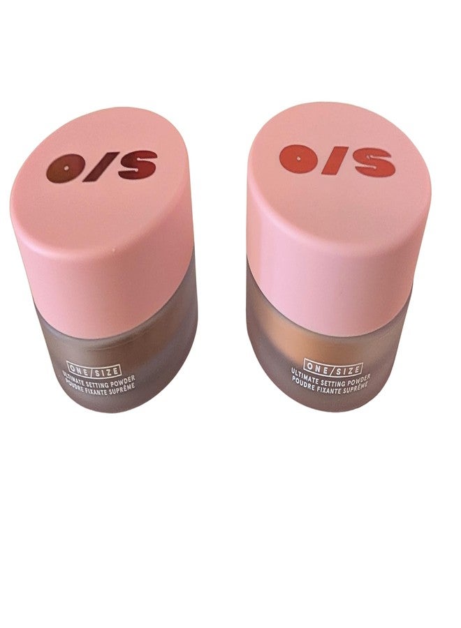 وان سايز مجموعة التثبيت المثالية "بلورد آند برايت" - ثنائي بودرة تثبيت صغيرة من قطعتين، بدرجات: داكن/عميق وخوخي غني - للتحكم في اللمعان، وتنعيم البشرة، ولمسة نهائية تدوم طويلاً، 2 × 6.5 غ / 0.23 أونصة - Image 1