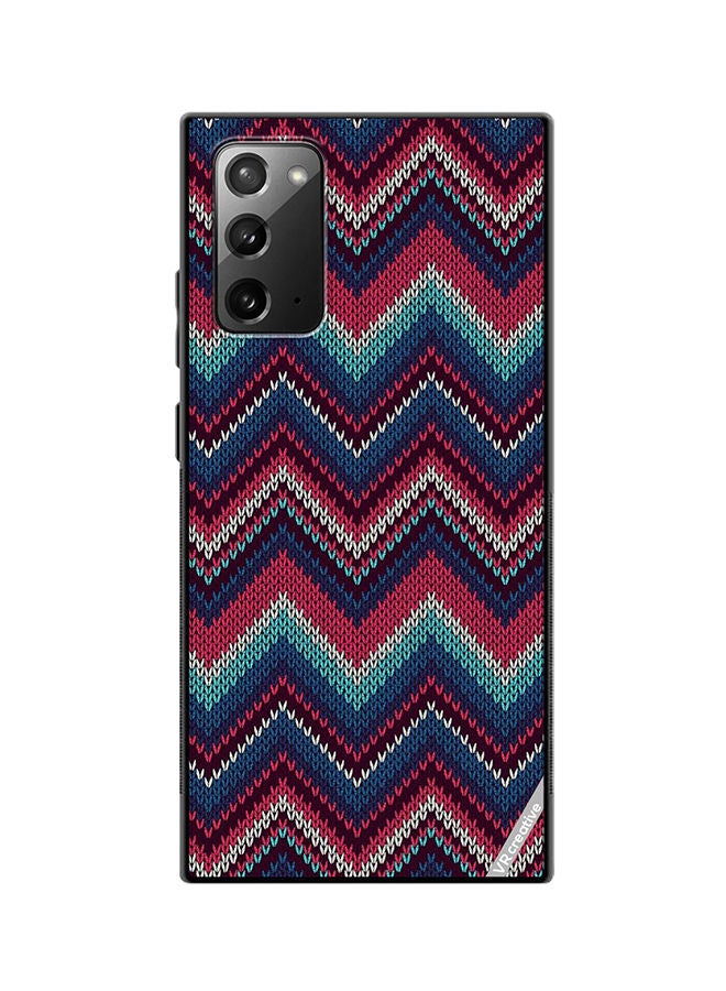 VR CREATIVE Protective Case Cover For Samsung Galaxy Note20 5G Weaved Pattern Design Multicolour - Image 1