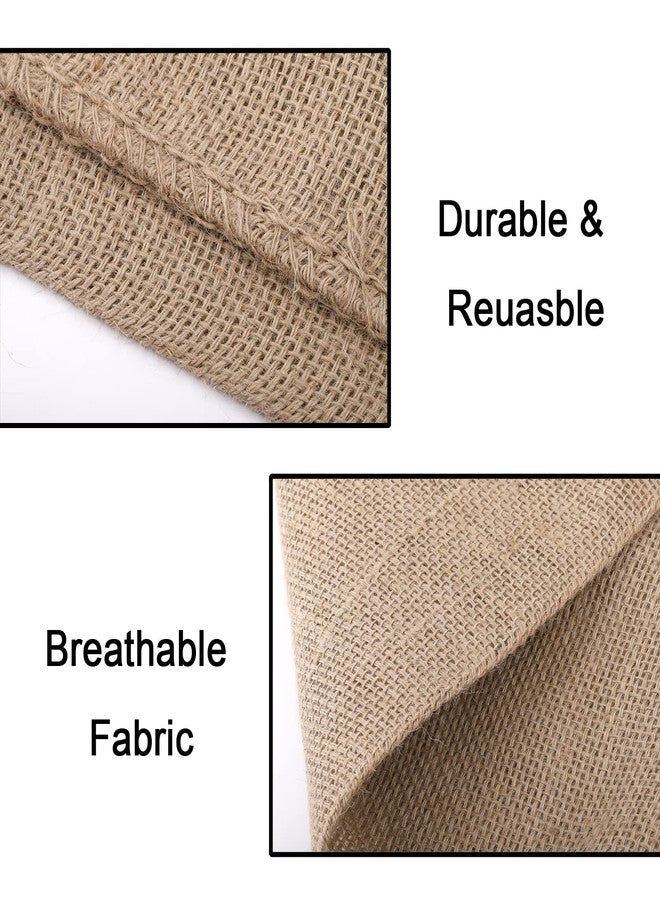 Bekith 6 Pack Burlap Bags with Drawstring, 18" x 24" Natural Jute Potato Sacks, Reusable Root Vegetable Storage Bags, Strong Race Bags for Kids, Perfect Birthday Party Game - Image 3
