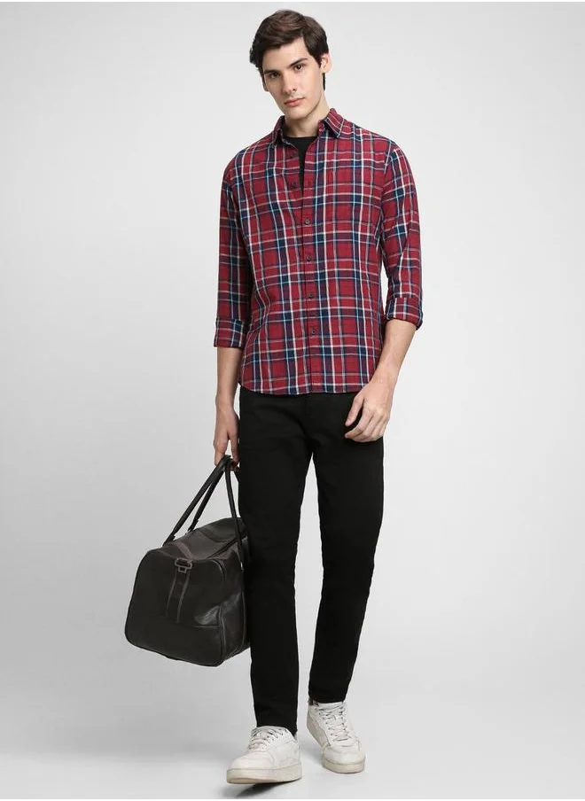Dennis Lingo Checked Long Sleeves Casual Shirt by Styli
