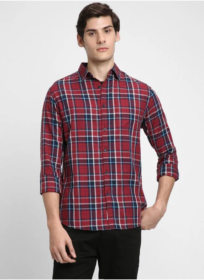 Dennis Lingo Checked Long Sleeves Casual Shirt by Styli