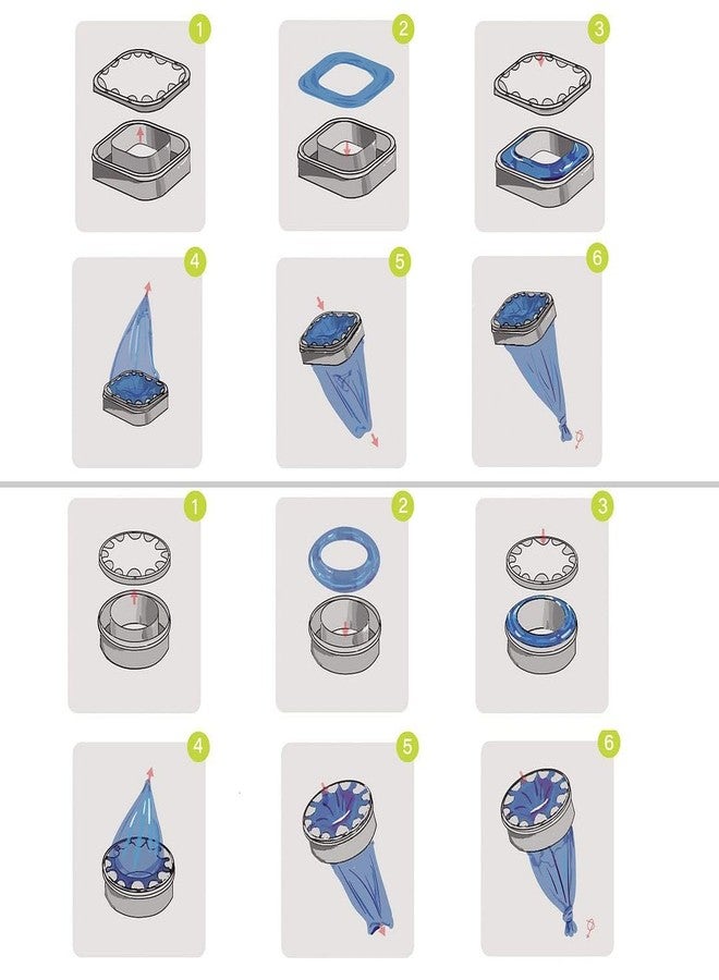 AIMIDODO 9 pcs Universal Cat Litter Refills Bag Litter Refills Compatible with Your Litter Refill Cartridge for Litter Genie +（Disposable Cap Included） - Image 5