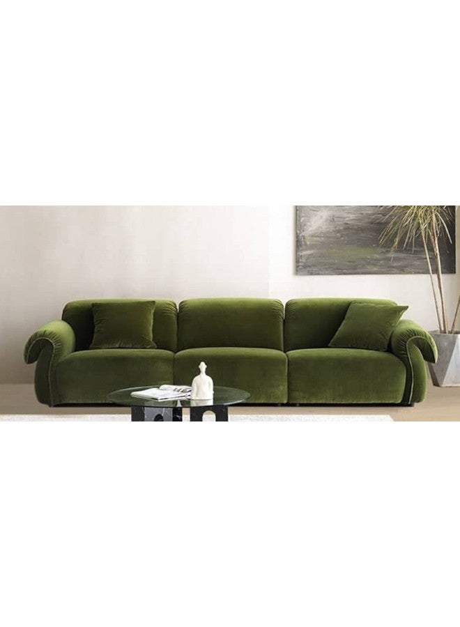 هوم جويز أريكة رويال سابل نيست - قماش مخمل - أخضر - 280x85x80سم - خشب سويدي - رويال سابل - Image 1