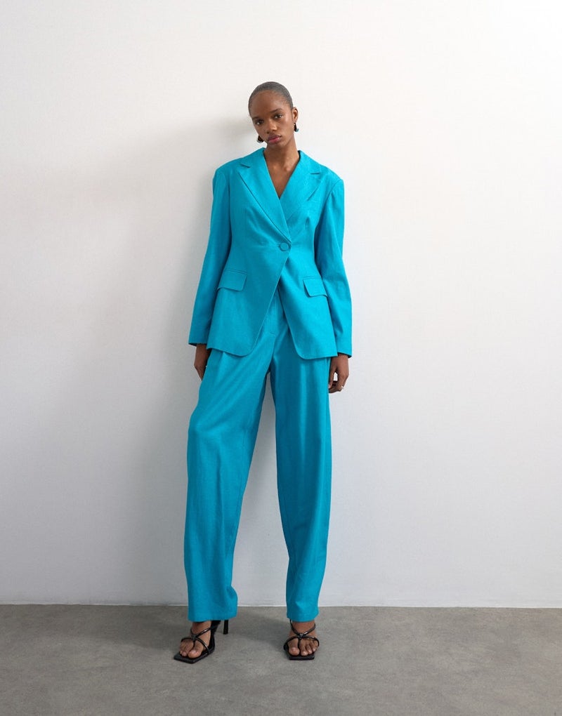 TOPSHOP Cinched Waist Blazer - Image 4