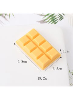 Generic Simulation Chocolate Model Valentine's Day Gift Decoration Chocolate Block Dessert Cake Display Window Photography Props-Color:Large Chocolate Cubes—yellow  - Image 1