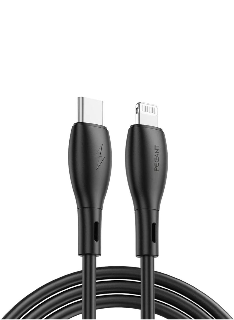 PEGANT USB-C to Lightning Cable for iPhone, Fast Charging, Liquid Silicon, 1M  - Image 1
