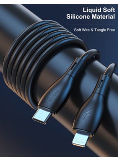 PEGANT USB-C to Lightning Cable for iPhone, Fast Charging, Liquid Silicon, 1M  - Image 2