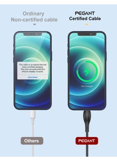 PEGANT USB-C to Lightning Cable for iPhone, Fast Charging, Liquid Silicon, 1M  - Image 5