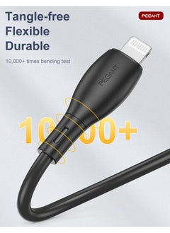 PEGANT USB-C to Lightning Cable for iPhone, Fast Charging, Liquid Silicon, 1M  - Image 4