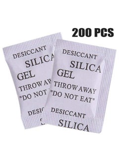 Saycker 200 Pcs Food Grade Security Silica Gel Desiccant Pack Moisture Absorber Dehumidifier (Size:200 pcs)  - Image 5