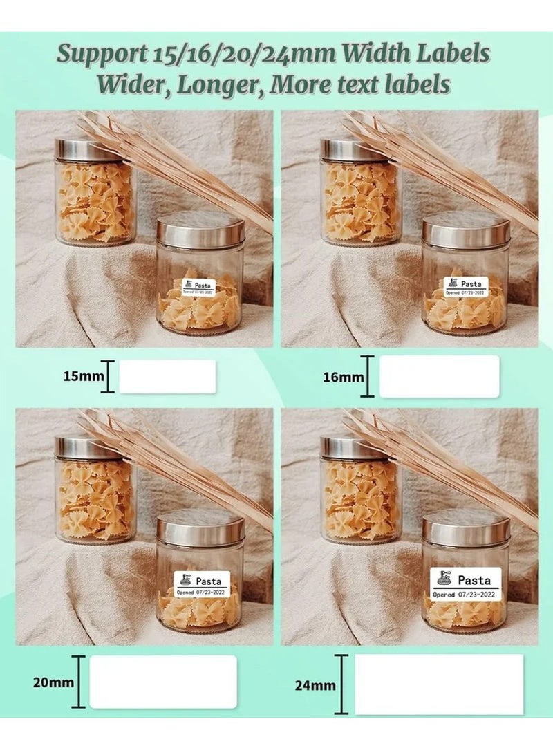 فوميمو طابعة ملصقات D50 Pro بتقنية البلوتوث - طابعة ملصقات حرارية كبيرة لأشرطة من 3/5 بوصة إلى 9/10 بوصة | جهاز محمول للعناوين/التخزين/المكتب، يدعم الهاتف/الجهاز اللوحي - Image 3