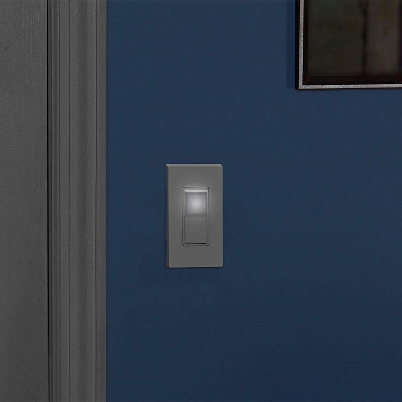 Leviton 15 Amp Decora LED Illuminated Light Wall Switch Single-Pole, L5611-2W, White - Image 5