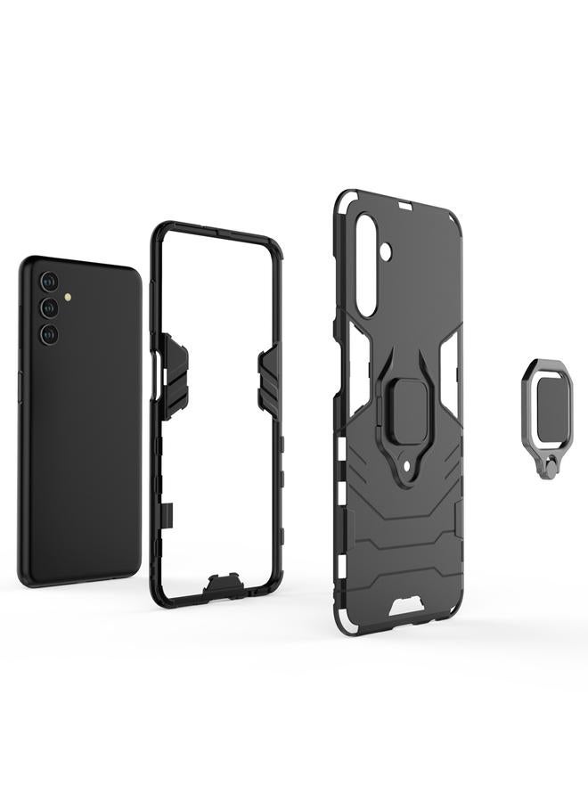 S-TOP Case For Samsung Galaxy A13 5G&4G / A04s Shockproof PC + TPU Phone Case with Magnetic Ring Holder - Image 4
