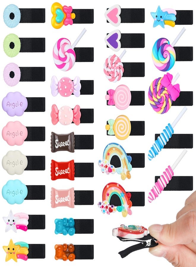 CraftyDream 31 Pcs Halloween Cartoon Costume Accessories Candy Hair Clips Red Wire Headbands Hair Accessories Candy Hair Pins Sweets Embellishments Supplies for Girls Women Party Cosplay - Image 4