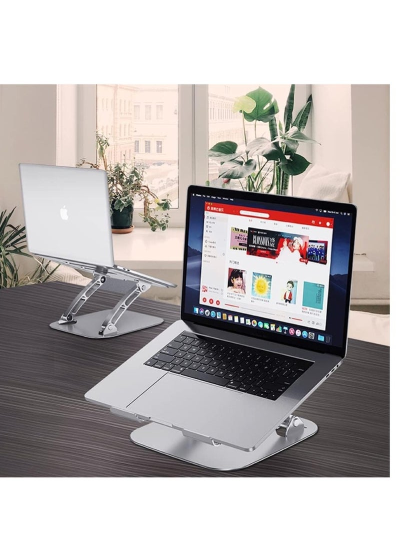 Laptop Stand, Notebook Stand Ergonomic Height Angle Adjustable Computer Laptop Holder Compatible with MacBook, Air, Pro, Dell XPS, Samsung, Alienware All Laptops 11-17" - Image 2