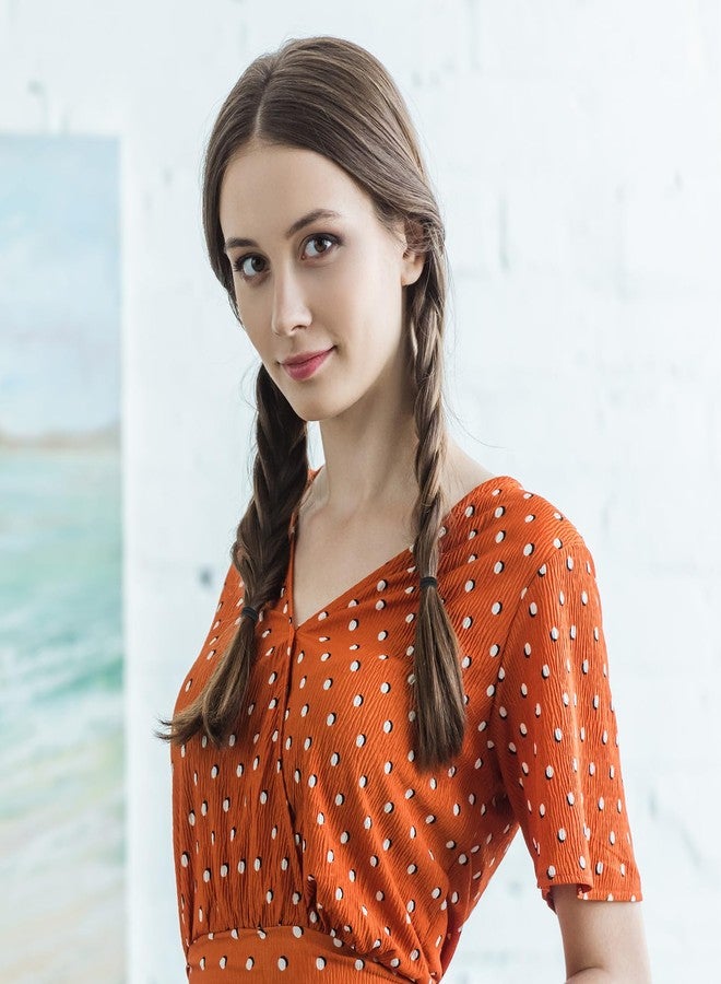 TecUnite 200 Pieces No-metal Hair Elastics Bulk Rubber Bands Hair Ties Ponytail Holders Bands for Women(Black) - Image 5