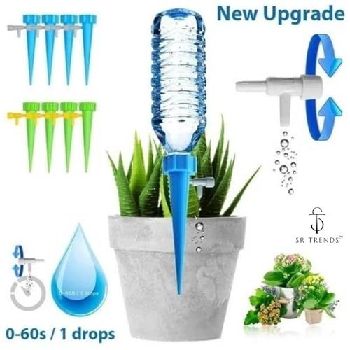 SR Trends Self-Watering Plant Spikes – Automatic Drip Irrigation System for Indoor & Outdoor Plants, Adjustable Water Flow, Easy to Use & Eco-Friendly (6) - Image 4